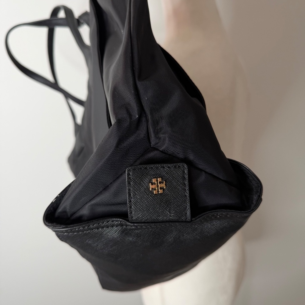 Tory Burch Nylon Tote Black Bag Purse - Picture 4 of 6